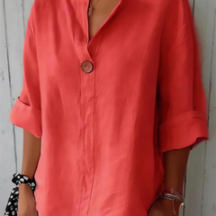 Zamma Relaxed V-Neck Top - 4K - 4